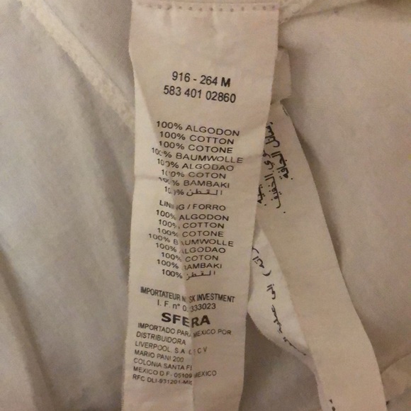 Sfera smocked boho dress in ecru with side pockets and embroidered details - Picture 8 of 14